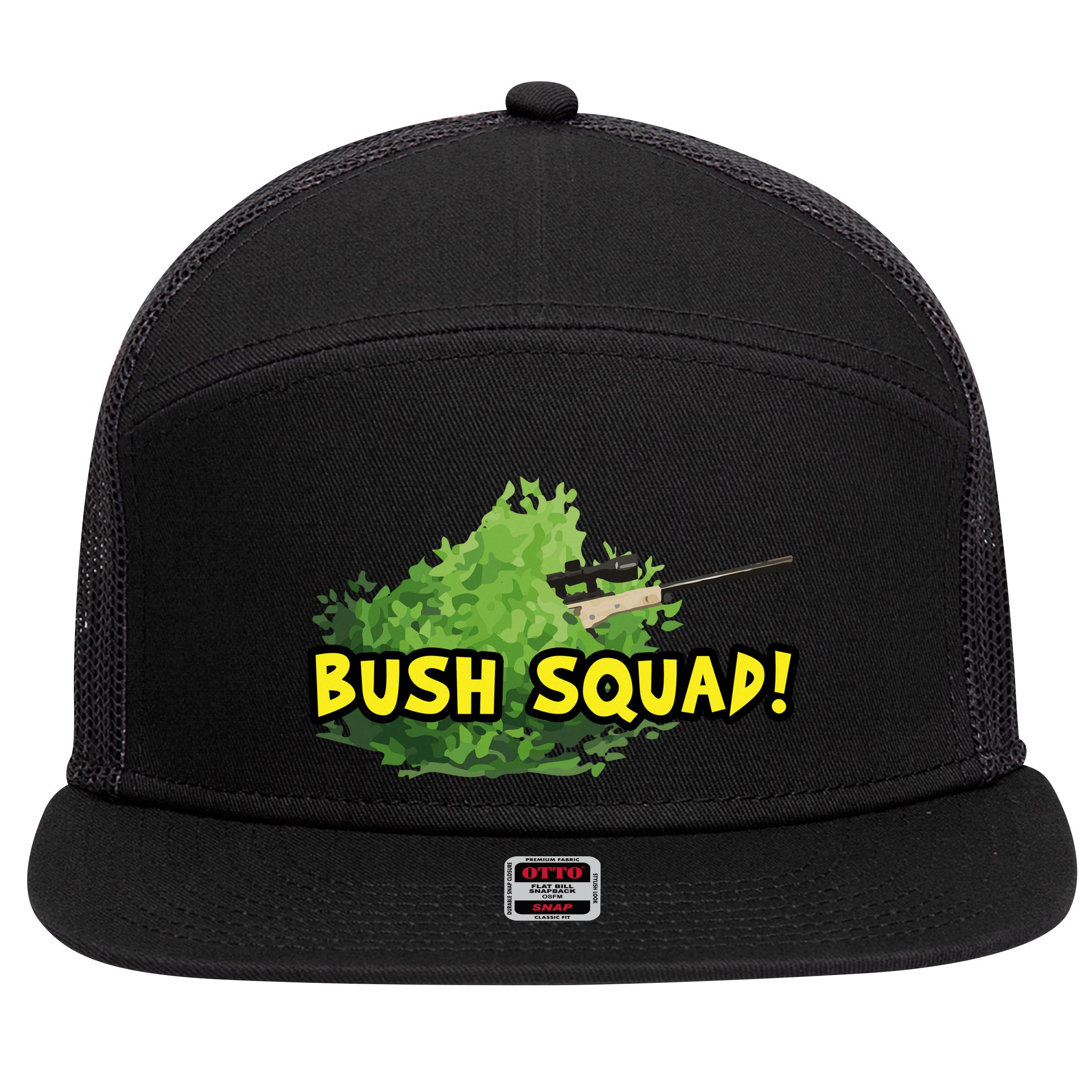 Bush Squad Sniper 7 Panel Mesh Trucker Snapback Hat
