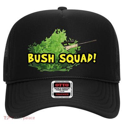Bush Squad Sniper High Crown Mesh Back Trucker Hat