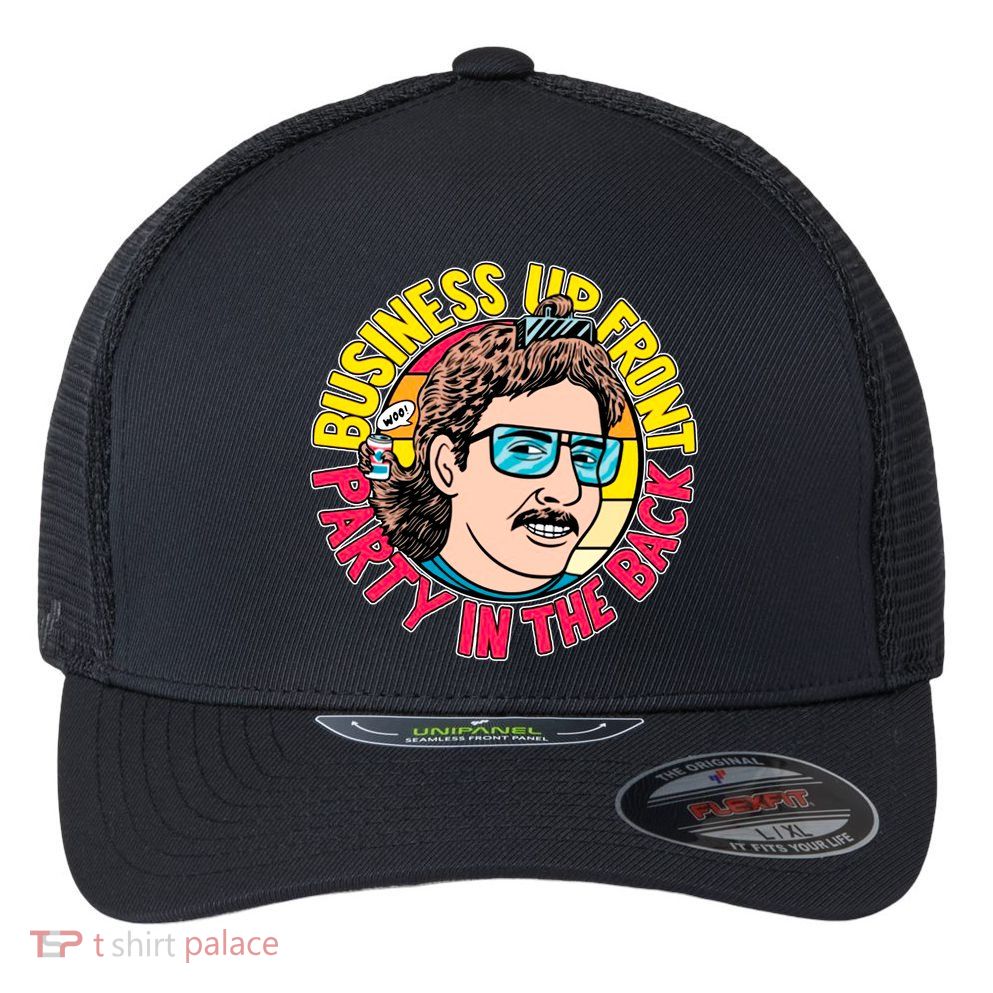 Business Up Front Party In The Back Flexfit Unipanel Trucker Cap