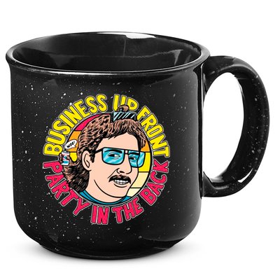Business Up Front Party In The Back 15oz Campfire Ceramic Mug