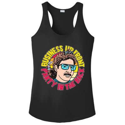 Business Up Front Party In The Back Ladies PosiCharge Competitor Racerback Tank