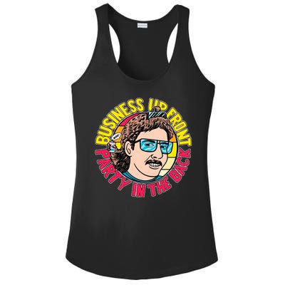 Business Up Front Party In The Back Ladies PosiCharge Competitor Racerback Tank