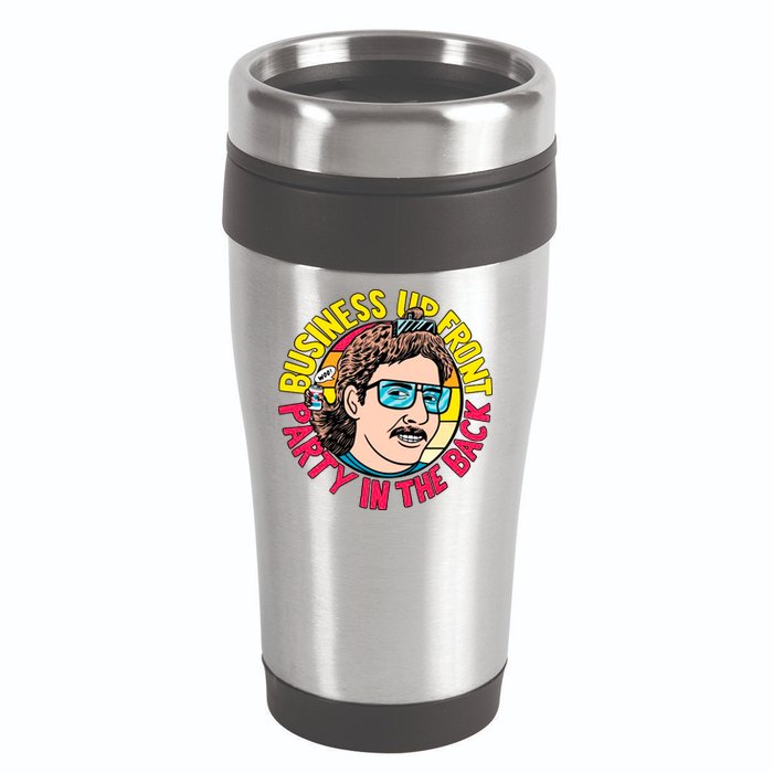 Business Up Front Party In The Back 16oz Travel Tumbler