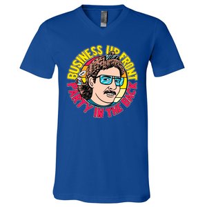 Business Up Front Party In The Back V-Neck T-Shirt