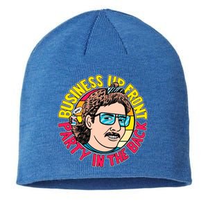 Business Up Front Party In The Back Sustainable Beanie