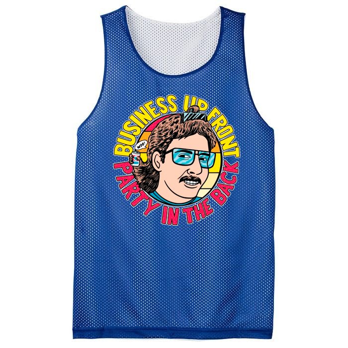 Business Up Front Party In The Back Mesh Reversible Basketball Jersey Tank