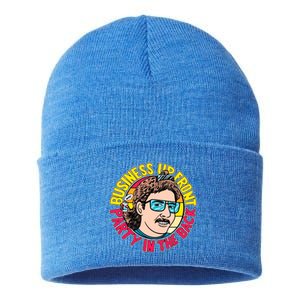 Business Up Front Party In The Back Sustainable Knit Beanie