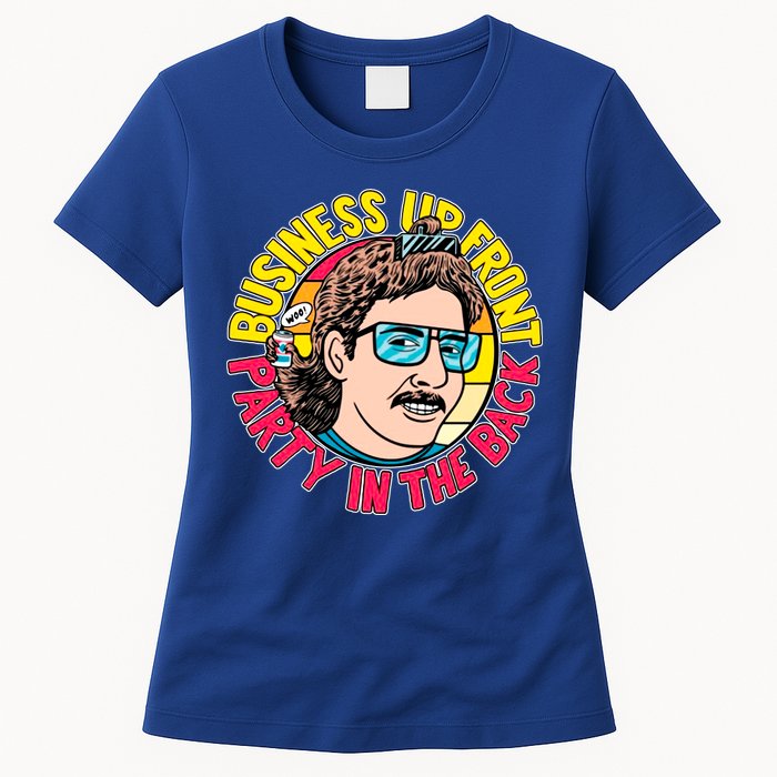 Business Up Front Party In The Back Womens T-Shirt
