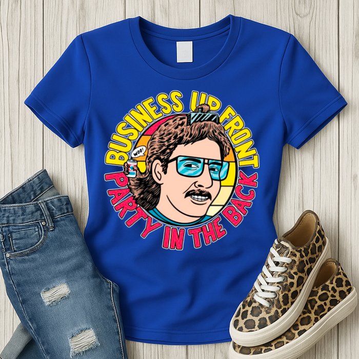 Business Up Front Party In The Back Womens T-Shirt