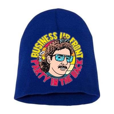 Business Up Front Party In The Back Short Acrylic Beanie