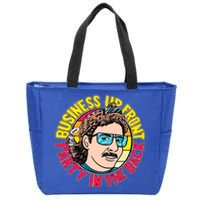 Business Up Front Party In The Back Zip Tote Bag