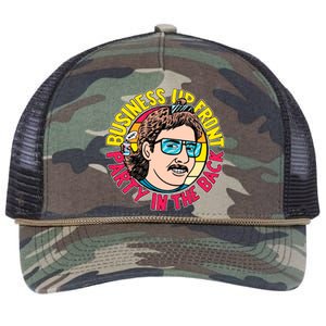 Business Up Front Party In The Back Retro Rope Trucker Hat Cap