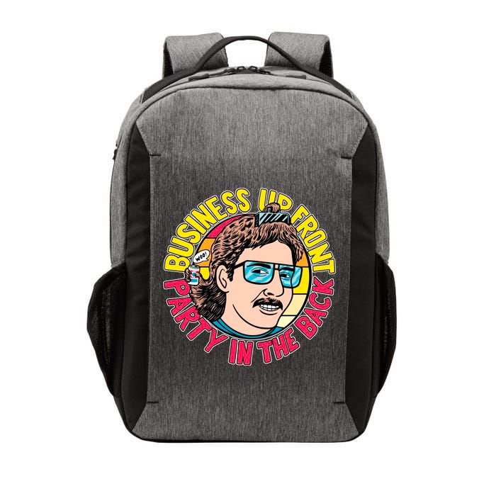 Business Up Front Party In The Back Vector Backpack