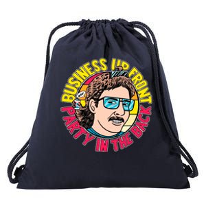 Business Up Front Party In The Back Drawstring Bag