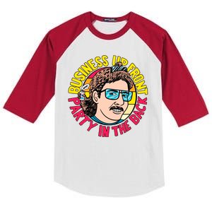 Business Up Front Party In The Back Kids Colorblock Raglan Jersey