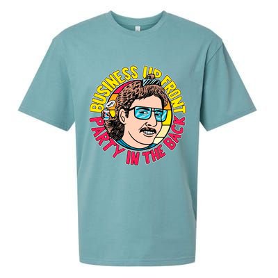 Business Up Front Party In The Back Sueded Cloud Jersey T-Shirt