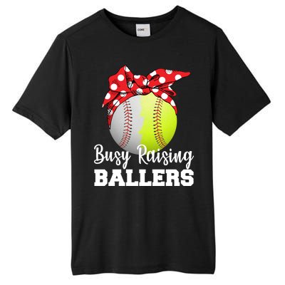 Busy Raising Ballers Tall Fusion ChromaSoft Performance T-Shirt