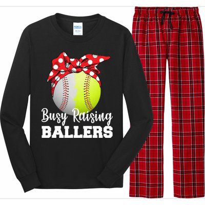 Busy Raising Ballers Long Sleeve Pajama Set