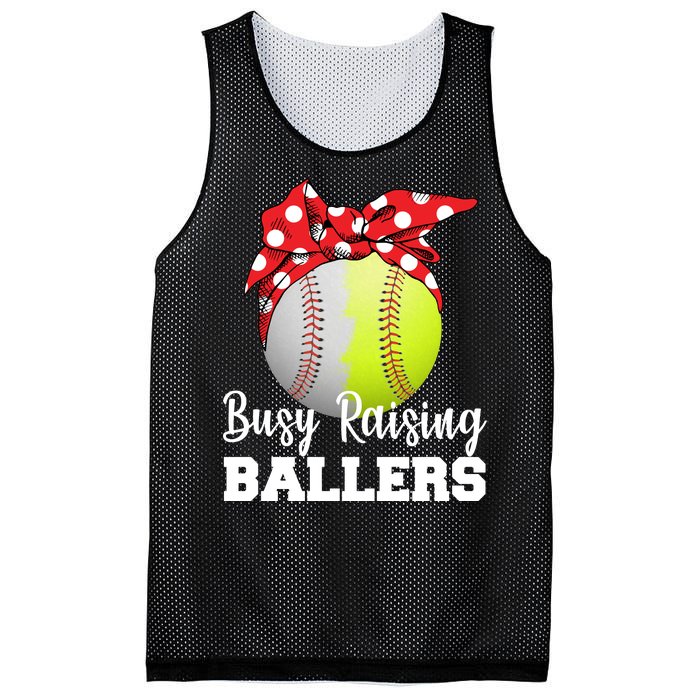 Busy Raising Ballers Mesh Reversible Basketball Jersey Tank