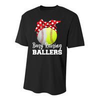 Busy Raising Ballers Youth Performance Sprint T-Shirt