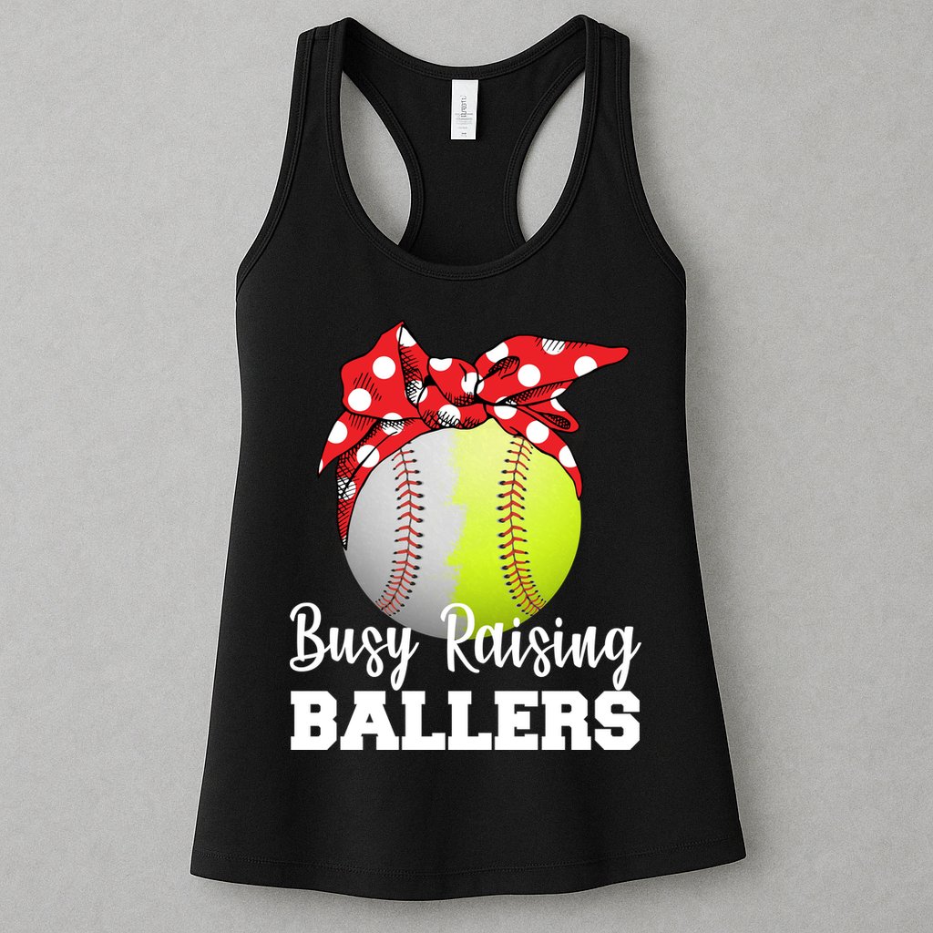 Busy Raising Ballers Womens Tank Top