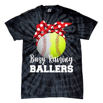 Busy Raising Ballers Tie-Dye T-Shirt