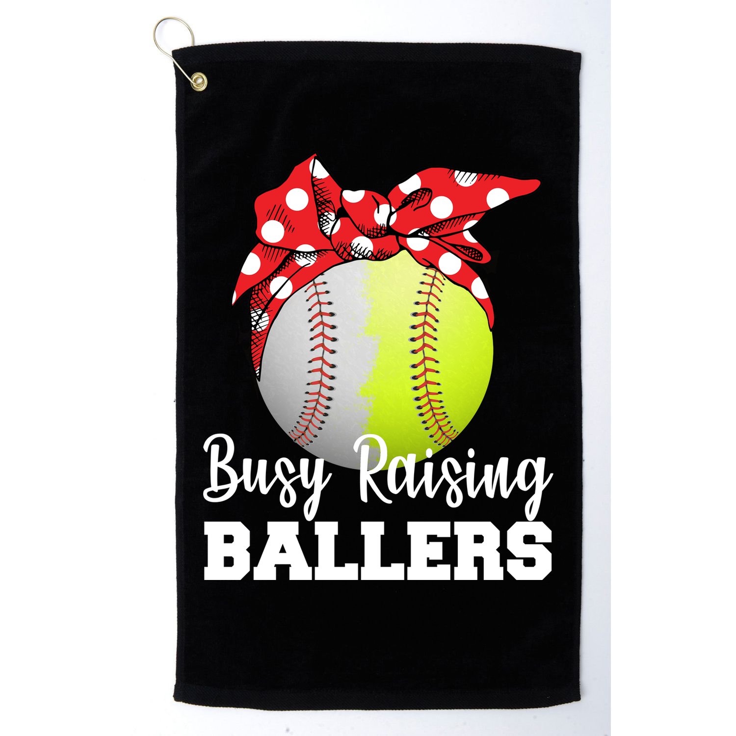 Busy Raising Ballers Golf Towel