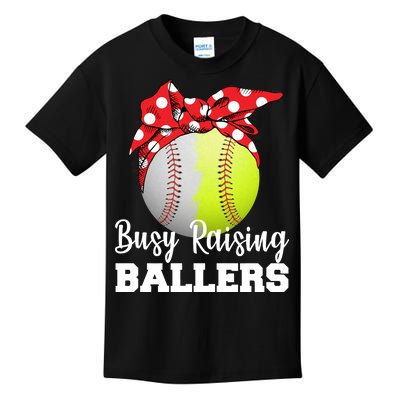 Busy Raising Ballers Kids T-Shirt