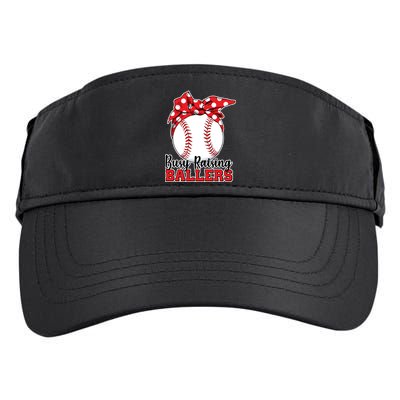Busy Raising Ballers Baseball Parents Adult Drive Performance Visor