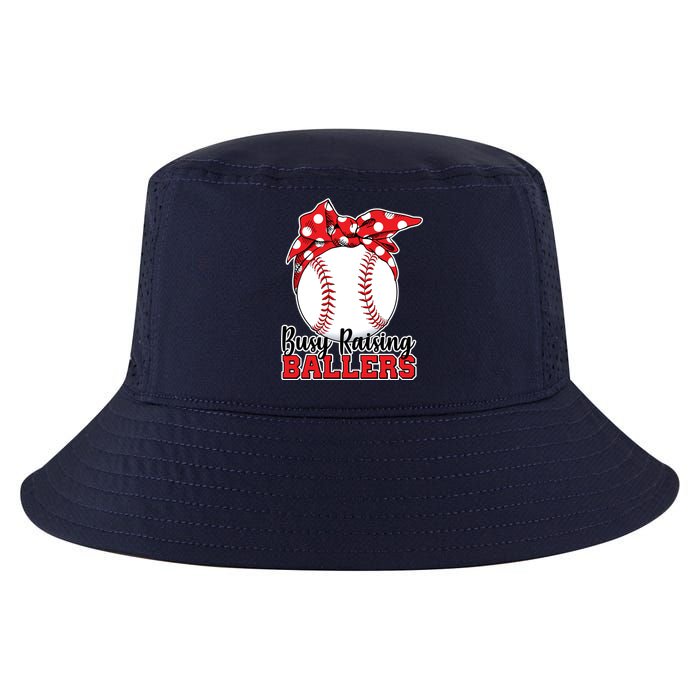 Busy Raising Ballers Baseball Parents Cool Comfort Performance Bucket Hat