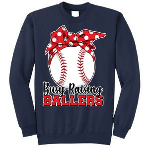 Busy Raising Ballers Baseball Parents Sweatshirt