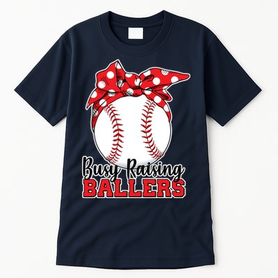 Busy Raising Ballers Baseball Parents Tall T-Shirt