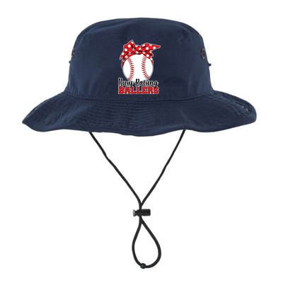 Busy Raising Ballers Baseball Parents Bucket Hat