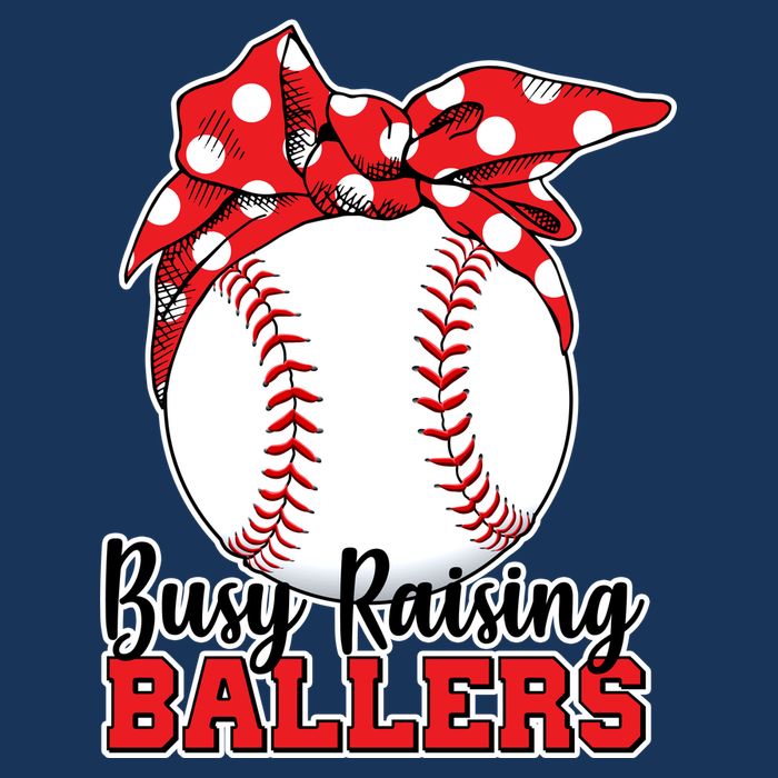 Busy Raising Ballers Baseball Parents 16 in Basic Backpack