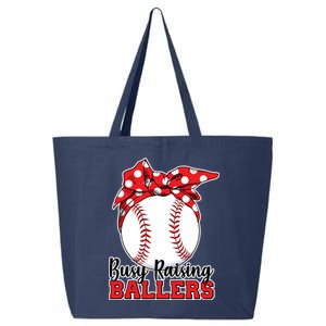 Busy Raising Ballers Baseball Parents 25L Jumbo Tote