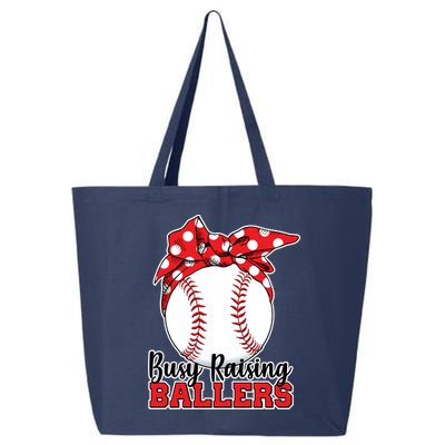 Busy Raising Ballers Baseball Parents 25L Jumbo Tote