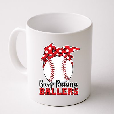 Busy Raising Ballers Baseball Parents Coffee Mug