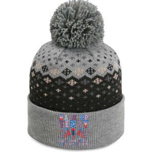 Back Up Terry Put It In Reverse Firework Funny 4th Of July Great Gift The Baniff Cuffed Pom Beanie