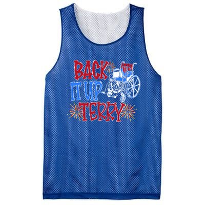 Back Up Terry Put It In Reverse Firework Patriotic 4th July Gift Mesh Reversible Basketball Jersey Tank