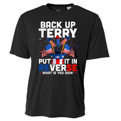 Back Up Terry Put It In Reverse Funny July 4th Firework Cooling Performance Crew T-Shirt