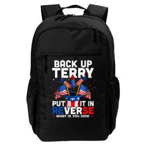 Back Up Terry Put It In Reverse Funny July 4th Firework Daily Commute Backpack