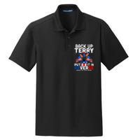 Back Up Terry Put It In Reverse Funny July 4th Firework Dry Zone Grid Polo