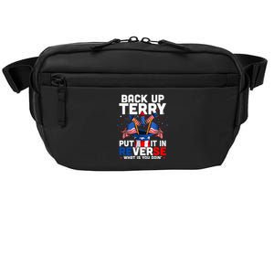 Back Up Terry Put It In Reverse Funny July 4th Firework Crossbody Pack