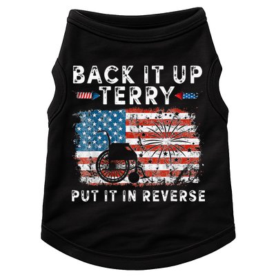 Back Up Terry Put It In Reverse Firework Funny 4th Of July Doggie Tank