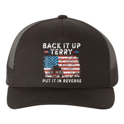 Back Up Terry Put It In Reverse Firework Funny 4th Of July Yupoong Adult 5-Panel Trucker Hat