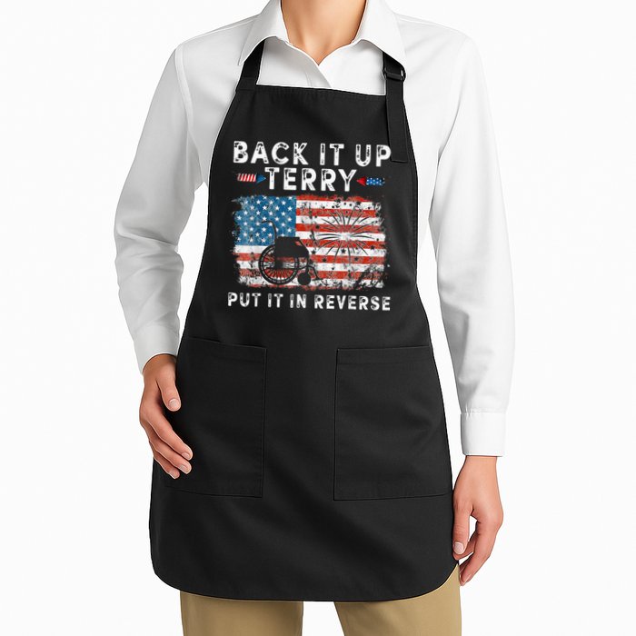 Back Up Terry Put It In Reverse Firework Funny 4th Of July Apron