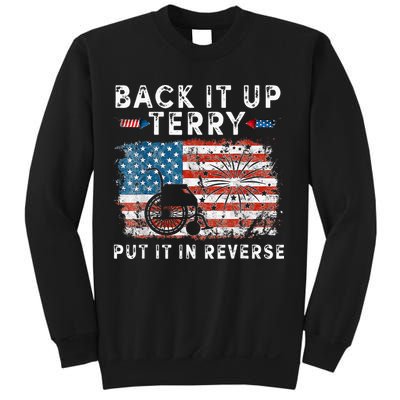 Back Up Terry Put It In Reverse Firework Funny 4th Of July Sweatshirt