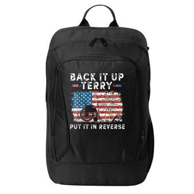 Back Up Terry Put It In Reverse Firework Funny 4th Of July City Backpack