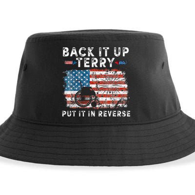 Back Up Terry Put It In Reverse Firework Funny 4th Of July Sustainable Bucket Hat