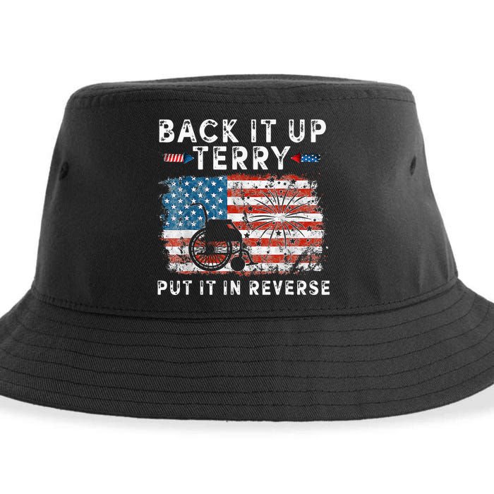 Back Up Terry Put It In Reverse Firework Funny 4th Of July Sustainable Bucket Hat